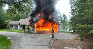 Moultonborough firefighters quickly extinguish garage fire