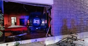 SUV crashes into vacant Southern New Hampshire University building