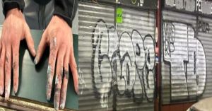 Lawrence police arrest man for tagging local businesses