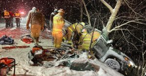 Groton man injured in single-vehicle crash on icy road