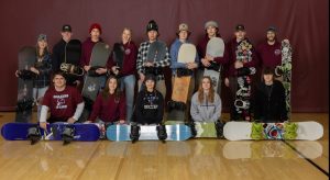 Falcon snowboarders sweep first place at Stowe competitions