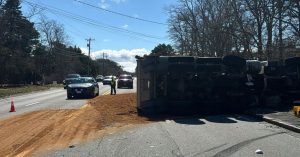 Two-vehicle crash spills sand, disrupts traffic on Route 6 in Eastham