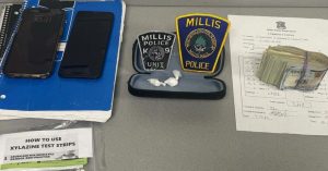 Millis man arrested on drug charges after K-9 finds suspected cocaine, fentanyl