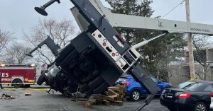 Norwood crane collapse prompts evacuation, no injuries reported
