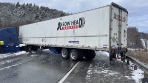 Multi-vehicle crash on I-89 in Williston due to slippery conditions
