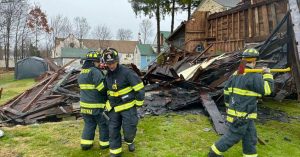 Wrentham barn collapses