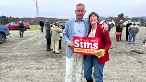 Katherine Sims announces state senate run at Westfield event